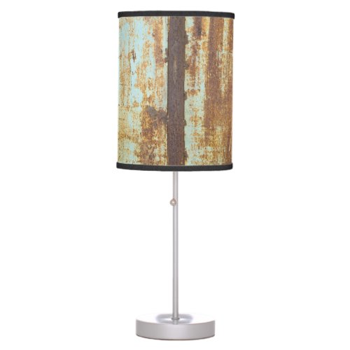 Old Iron Rust Metal Background Table Lamp
