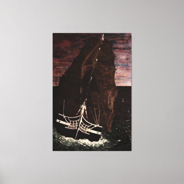 Old Ironside USS constitution Canvas Print (Front)