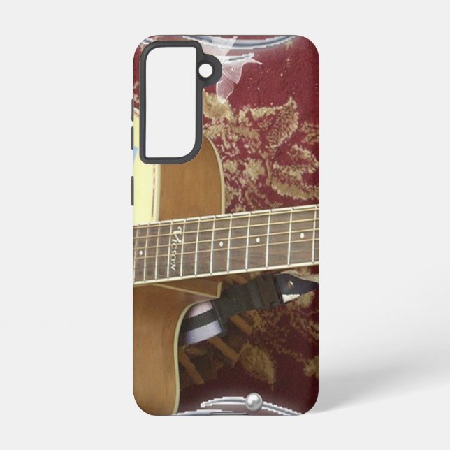 Old is gold String Instrument. Guitar Samsung Galaxy Case (Back)