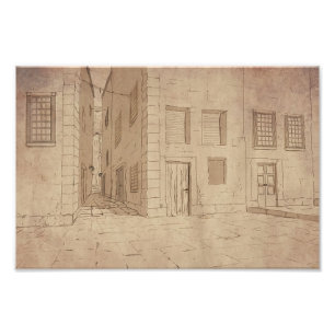 Old Italian Town print / picture / wall art
