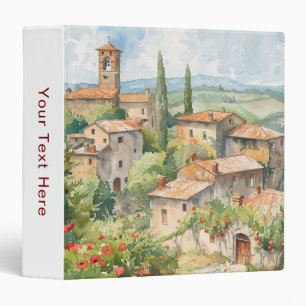 Old Italian Village 3 Ring Binder