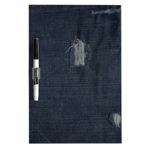 Old Jeans Fabric Dry Erase Board