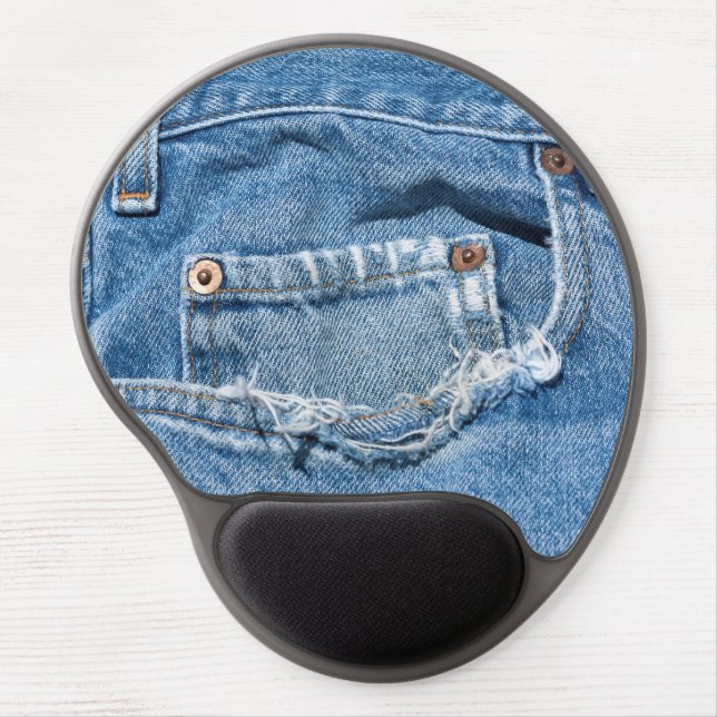 Old Jeans Gel Mouse Pad (Front)