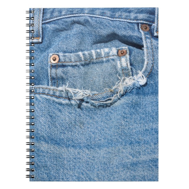 Old Jeans Notebook (80 Pages B&W) (Front)