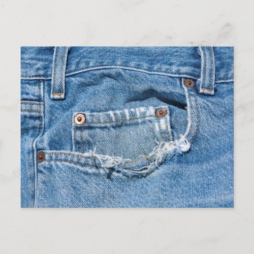 Old Jeans Postcard