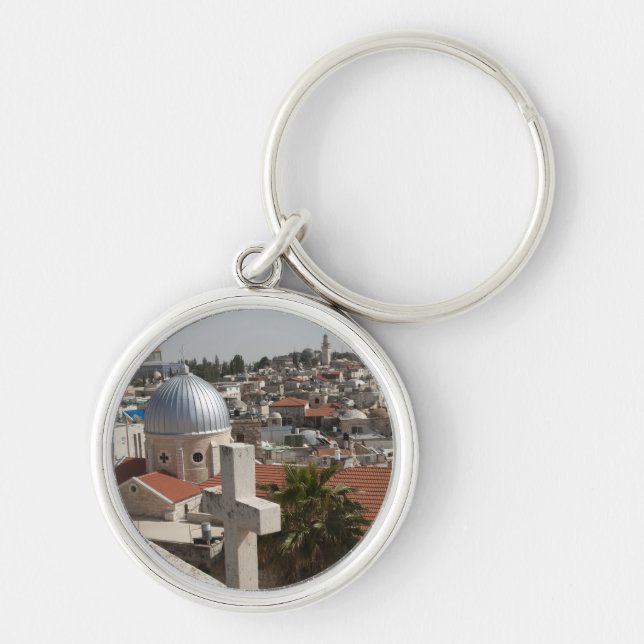 Old Jerusalem's Skyline Keychain (Front)