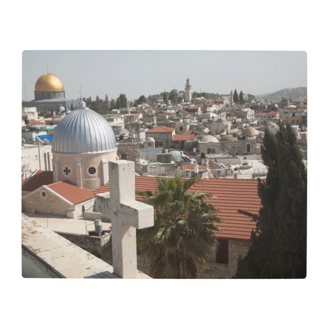 Old Jerusalem's Skyline Metal Print (Front)