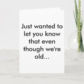 Old Joke Card