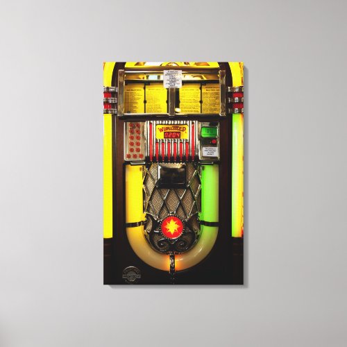 Old Jukebox Canvas Print