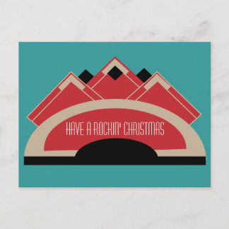 Old Jukebox Holiday Postcard