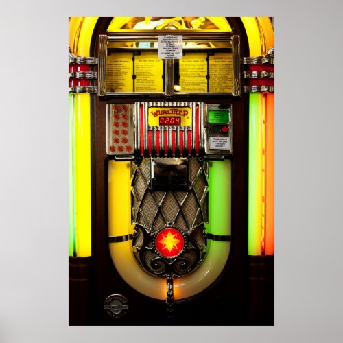 Old Jukebox Poster