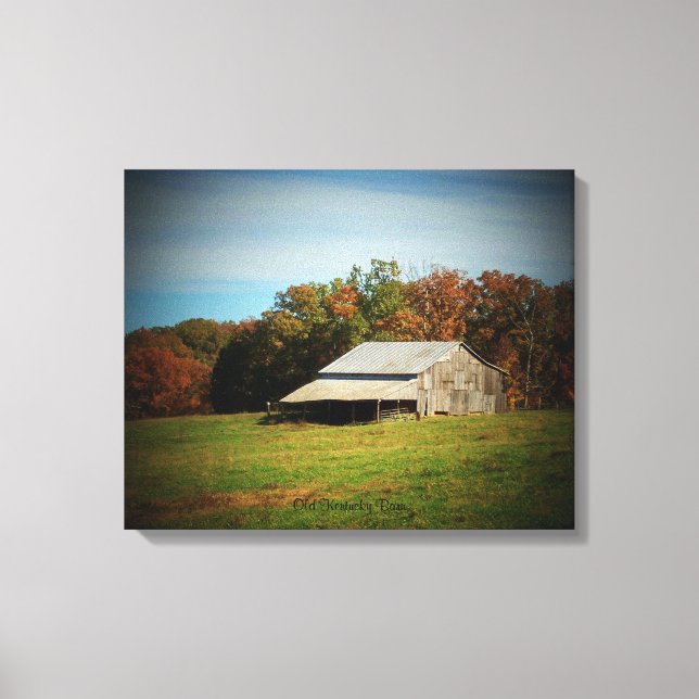 Old Kentucky Barn Canvas Print (Front)