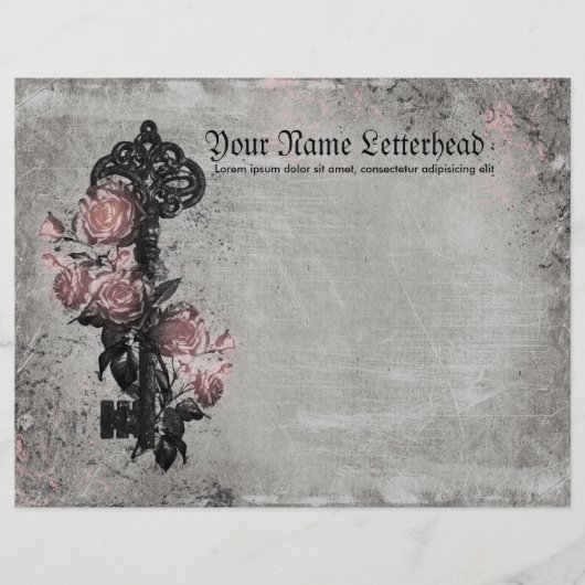 Old Key and Roses (Front)