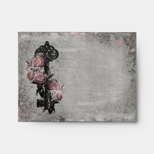 Old Key and Roses A2 Envelopes