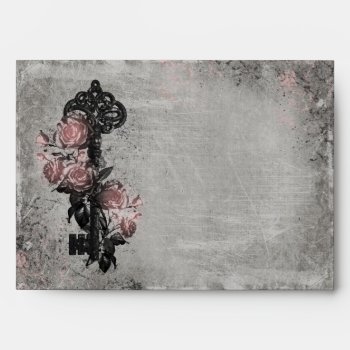 Old Key And Roses A4 Envelopes by opheliasart at Zazzle
