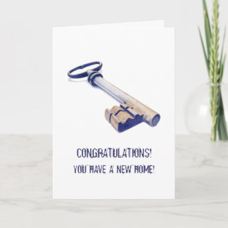 Old Key New Home Card