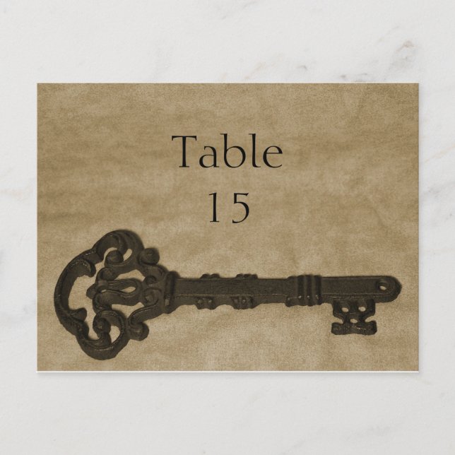 Old Key Table Numbers (Front)