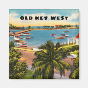 Old Key West Florida with Garrison Bight  Magnet