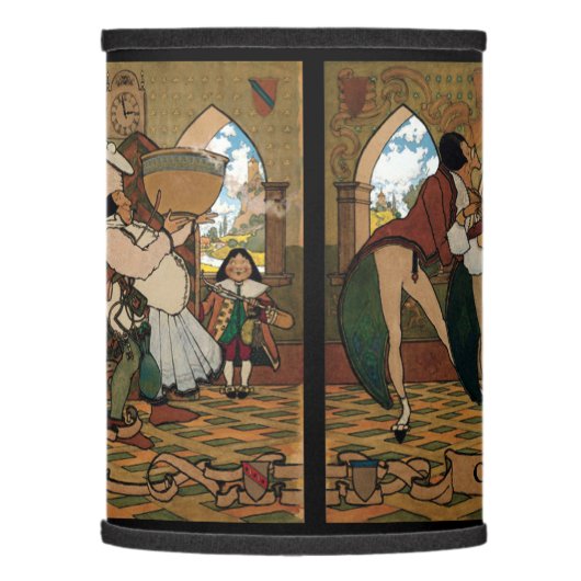 Old King Cole by Maxfield Parrish, 1894 Lamp Shade (Left)