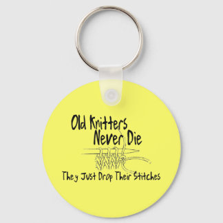 Old Knitters Keychain