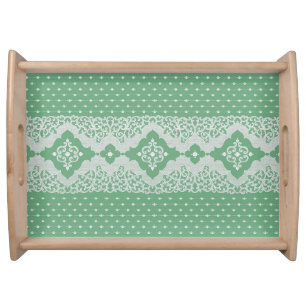 Old Lace on Arsenic (Green) Serving Tray