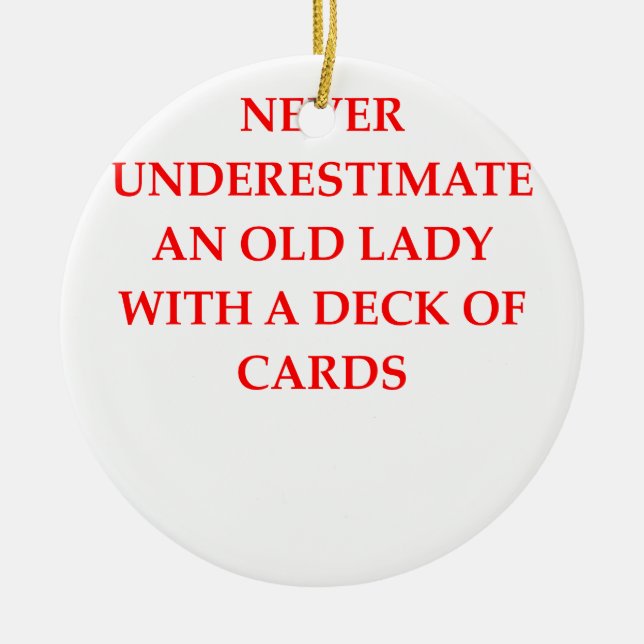 old lady christmas ornament (Front)