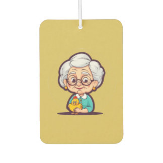 Old Lady with chicken Air Freshener