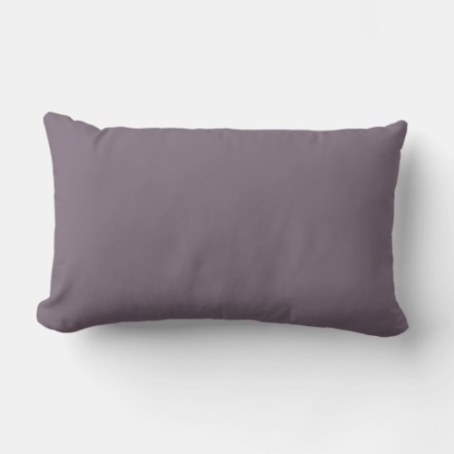 Old Lavender Solid Color Lumbar Pillow