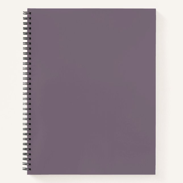 Old Lavender Solid Color Notebook (Front)