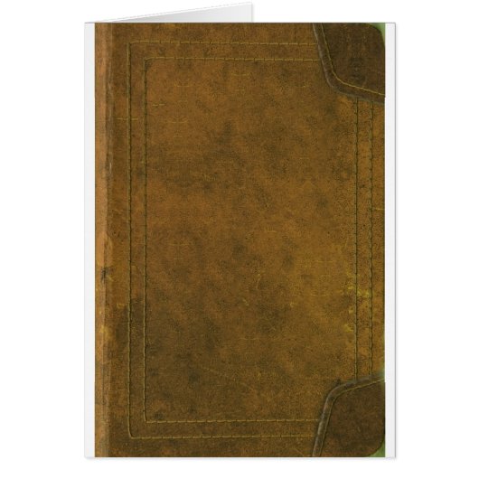 old leather book cover cards (Front)