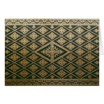 Old Leather Book Cover Green And Gold by Traditions at Zazzle