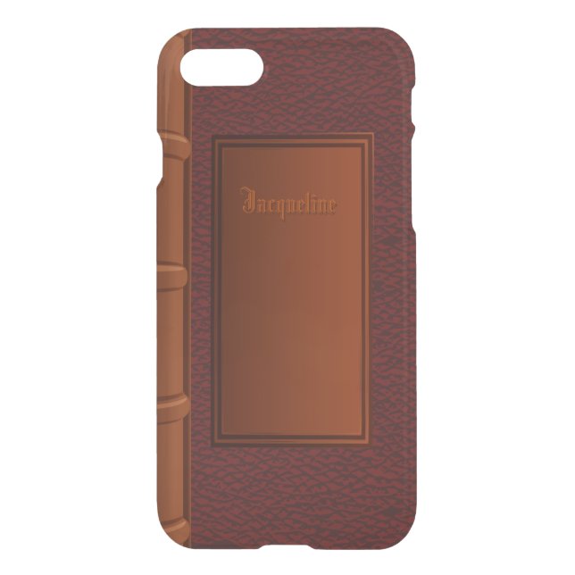 Old Leather Book Uncommon iPhone Case (Back)
