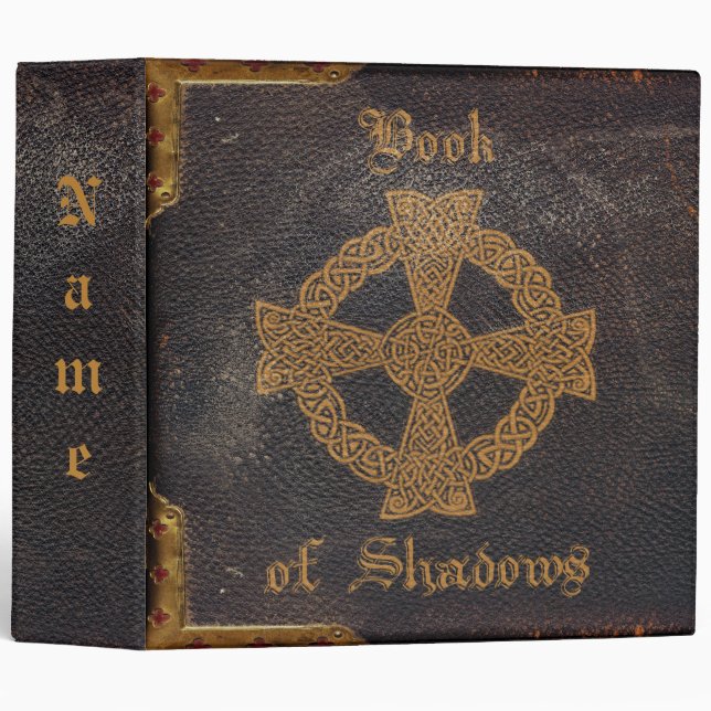 OLD LEATHER BOUND BOOK of SHADOWS BINDER (Front/Spine)