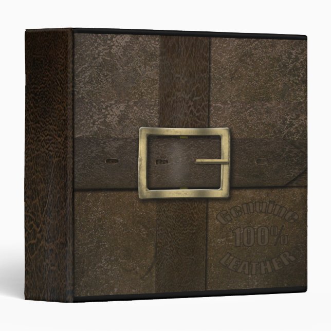 Old Leather Effect 1.5" Binder (Front/Spine)