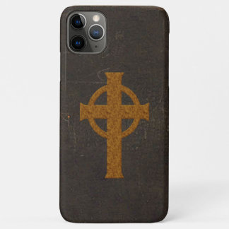Old Leather Print Cross iPhone 11 Pro Max Case