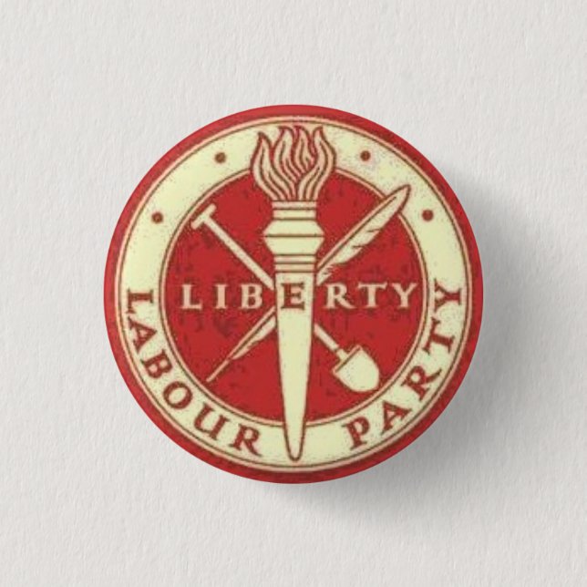 Old Liberty Labor Party Logo Button (Front)
