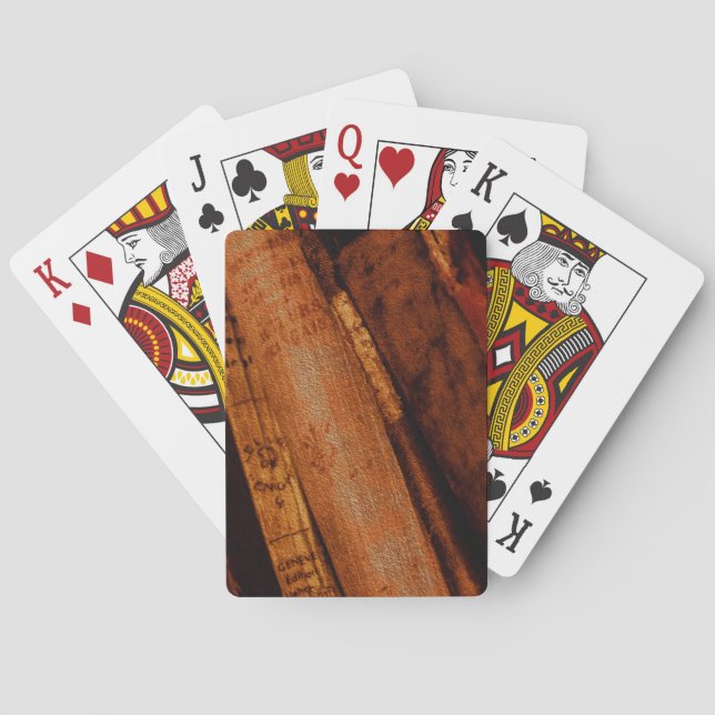 Old Library and Books of Antiquity Poker Cards (Back)