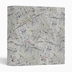 Old Library Card Collection 3 Ring Binder