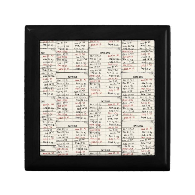 Old Library Card Collection  Gift Box (Front)