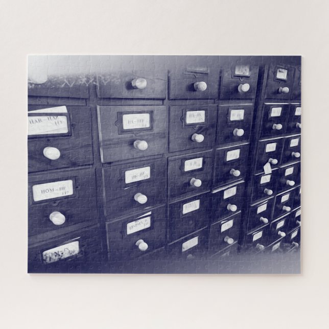 Old library drawers jigsaw puzzle (Horizontal)