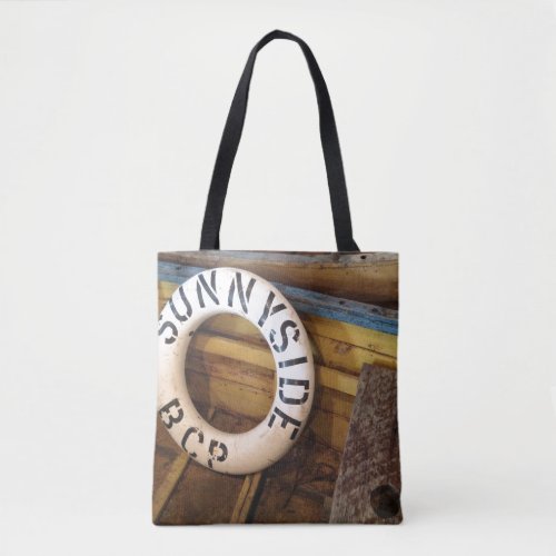Old Life Preserver In An Abandoned Cannery Tote Bag