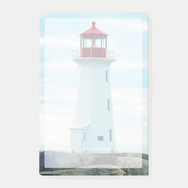 Old Lighthouse, Blue Ocean, Maritime, Nautical Post-it Notes (Front)