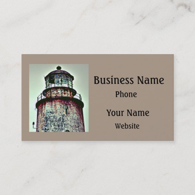 Old Lighthouse Business Card (Front)
