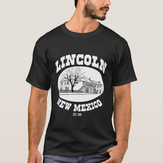 Old Lincoln County Courthouse Lincoln New Mexico E T-Shirt (Front)