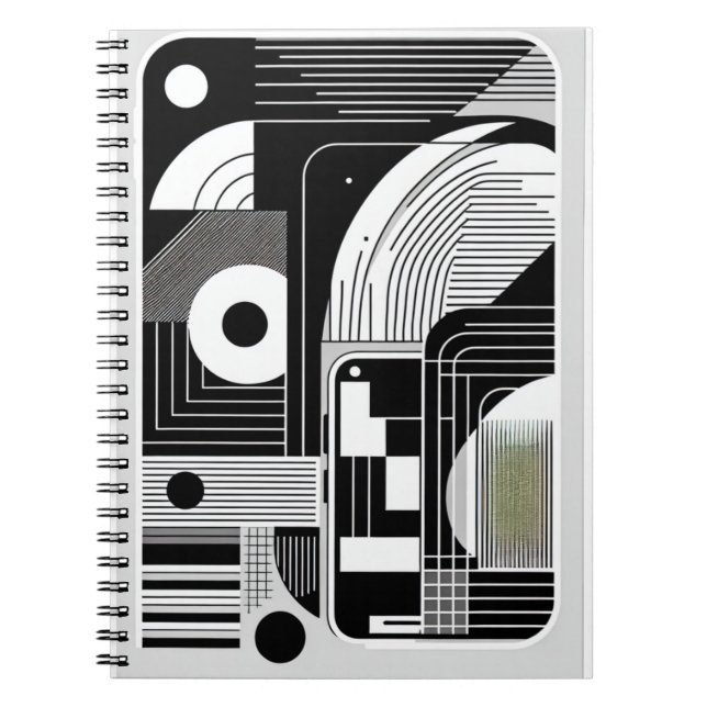 Old Linework Pattern Notebook (Front)