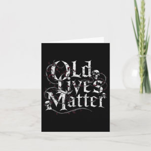 Old Lives Funny Retro Clic Rocker Design Sticker Card