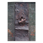 Old lock with key cards (Front)