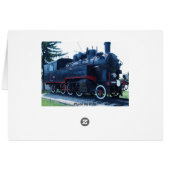 Old locomotive card (Back Horizontal)