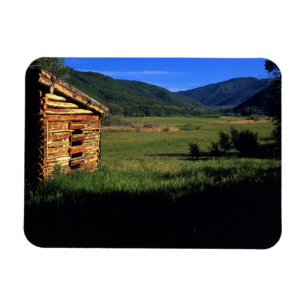 Old log homestead near Park City, Utah. (P.R.) Magnet