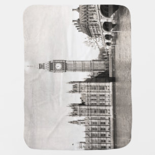 Old London, black and white. Baby Blanket